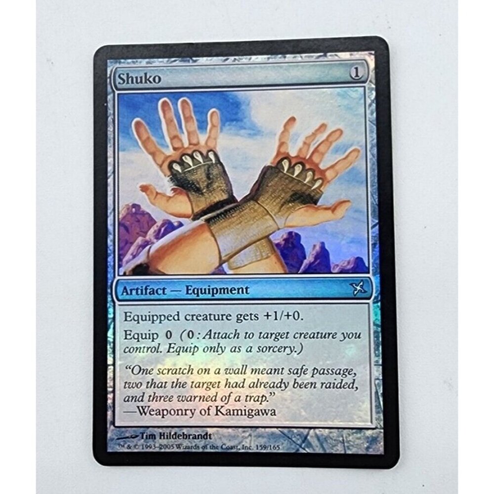 MTG 1x FOIL Shuko Betrayers of Kamigawa‎ MP Artifact Magic The Gathering Card